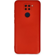 Newface Xiaomi Redmi Note 9 Kılıf Nano Içi Kadife  Silikon - Kırmızı