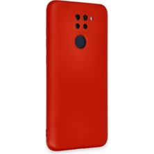 Newface Xiaomi Redmi Note 9 Kılıf Nano Içi Kadife  Silikon - Kırmızı