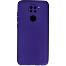 Newface Xiaomi Redmi Note 9 Kılıf Nano Içi Kadife  Silikon - Mor