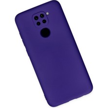 Newface Xiaomi Redmi Note 9 Kılıf Nano Içi Kadife  Silikon - Mor