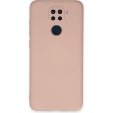 Newface Xiaomi Redmi Note 9 Kılıf Nano Içi Kadife  Silikon - Pudra