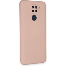 Newface Xiaomi Redmi Note 9 Kılıf Nano Içi Kadife  Silikon - Pudra