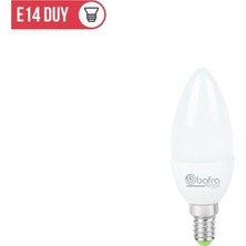 Bafra Lighting 10 Adet 7W E14 Duylu LED Ampul Beyaz Işık 6500K