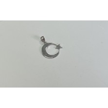 Silverpoint Ay Yıldız Figürlü Kolye Ucu