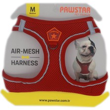 Pawstar Air-Mesh Red Köpek Göğüs Tasması