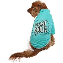 Pawstar Mint Don't Panic Sweat Kedi Köpek Sweat Kedi Köpek Kıyafeti