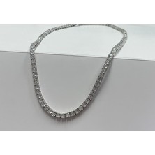 Silverpoint 4mm Yuvarlak Taş Suyolu Kolye
