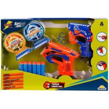 Zapp Toys Hedefli Sünger Dart Atan 2'li Tabanca - 6 Dartlı