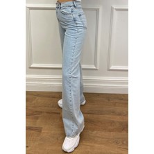 Ramrod Süper Yüksek Bel Likralı Kar Yıkamalı Palazzo Jean