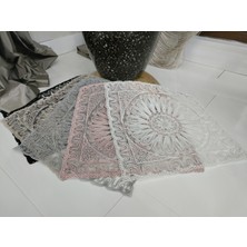 Neu Bella Home Neubella Home Amerikan Servis Özel Nakış Tasarım Supla Güneş Masa Ve Sunum Takımı Çeyizlik Gri