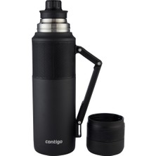 Contigo Thermal Bardaklı Çelik Termos 1.2LT Siyah