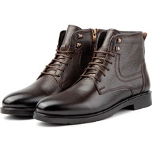 Ducavelli Rico Hakiki Deri Bağcıklı Kauçuk Taban Erkek Bot, Erkek Günlük Bot