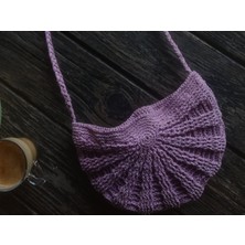 Yarımay Midye Çanta El Örgüsü