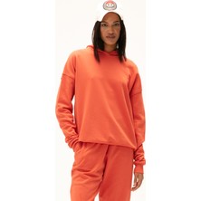 Bad Bear Welcome Kapüşonlu Kadın Tarçın Sweatshirt