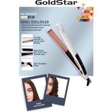 Goldstar ST7105 Dijital Turmalin Keratin Seramik Ince Plakalı Saç Düzleştirici