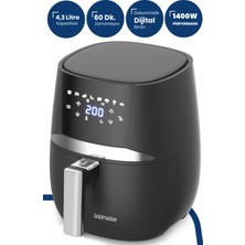 Goldmaster Profry Dijital Dokunmatik 8 Ön Programlı 4.3 Litre Airfryer Yağsız Kızartma Sıcak Hava Fritöz GM7467