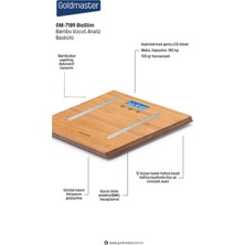 Goldmaster GM7189 Prolight Vücut Analiz Bambu Baskül