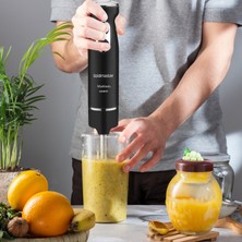 Goldmaster Multimix Siyah 1000 Watt 4 Bıçaklı Paslanmaz Çelik Turbo Hız Ayarlı El Blender