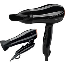 Goldmaster Sörf 2400W Profesyonel 3 Kademeli Isı Ayarlı Katlanabilir Saç Kurutma Fön Makinesi By 5115