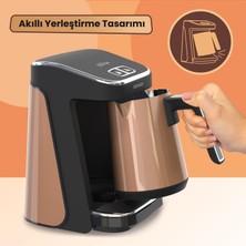 Goldmaster Prokıvam Gold Geniş Hazne Çelik Cezveli Akıllı Yerleştirmeli Türk Kahve Makinesi GM9900G