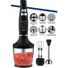 Goldmaster GM-7265 Rapido 1500 W Blender Set Siyah