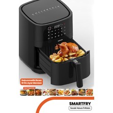 Goldmaster Smartfry Dijital Dokunmatik 10 Ön Ayarlı 6 Litre Airfryer Yağsız Kızartma Sıcak Hava Fritöz