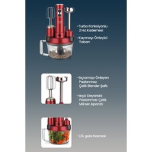 Goldmaster GM-7239VK Elenamax Kırmızı Mutfak Robotu