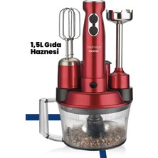 Goldmaster GM-7239VK Elenamax Kırmızı Mutfak Robotu
