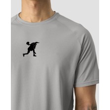 Solo Fitness Gri Erkek Bolt Sporcu T-Shirt