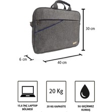 Vegmann AV6900 Gri  15.6 Inç Uyumlu Laptop Bilgisayar Evrak Çantası AV6900