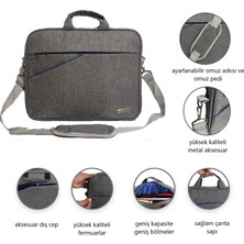Vegmann AV6900 Gri  15.6 Inç Uyumlu Laptop Bilgisayar Evrak Çantası AV6900