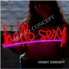 Honey Concept Hello Sexy Neon LED Aydınlatma Dekoru