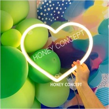Honey Concept Kalp Neon LED Duvar Aydınlatması