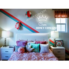 Honey Concept Isimli Kral Tacı Can Yazılı Neon LED Işık