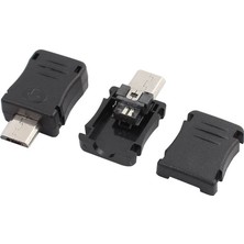 Vigor 3 Pin Mikro USB Konnektör - 3 Pin Micro USB Konnektör - 10 Adet