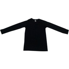 Tutku Kız Çocuk Termal Fanila Siyah Renk Esnek Kumaş %65 Polyester %30 Pamuk %5 Elastan