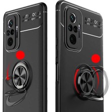 Fibaks Oppo Ax7 Kılıf Yüzüklü Standlı Autofocus Shockproof Ravel Silikon