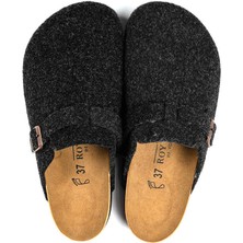 Roy Jones Royjones Terlik Modelleri Kadın Günlük  Yün Keçe Ev Terlik 7004