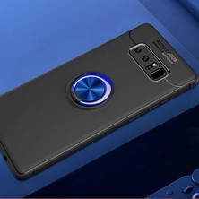 Fibaks Samsung Galaxy Note 8 Kılıf Yüzüklü Standlı Autofocus Shockproof Ravel Silikon