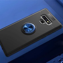 Fibaks Samsung Galaxy Note 9 Kılıf Yüzüklü Standlı Autofocus Shockproof Ravel Silikon