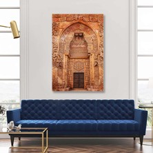 SML Tablo Tarihi Sembollerle Süslü Kapı Kanvas Tablo
