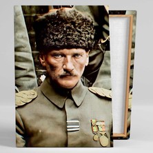 SML Tablo Mustafa Kemal Atatürk Büyük Komutan Portre Kanvas Tablo