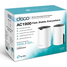 TP-Link Deco S7(2-pack), AC1900 Mbps, Dual-Band, Gigabit Portları,  360 m²'ye kadar Kapsama Alanı, 100'den Fazla Cihaz Bağlantısı, Mobil Uygulama ile Kolay Kurulum, Wi-Fi 5 Mesh Sistemi