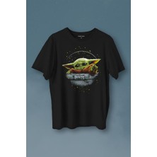 Kendim Seçtim Baby On Board Yoda Star Wars Yeşil Bebek Mandalorian Baskılı Tişört  T-Shirt