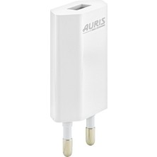 Auris ARS-CH07 İphone Lightning Kablo ve Adaptör Şarj Seti 1.2A İphone Uyumlu Şarj Seti Kablo Dahil