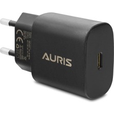 Auris Type-C To Type-C Kablo ve Adaoptör Şarj Seti 25W Pd Dinamik Hızlı Şarj Seti ARS-CH25