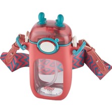 Diller Pipetli Boyun Askılı Tritan Su Matarası 400 ml -Temizleme Fırçası