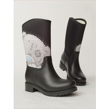 Sea & Blue Shoes Ayıcık Baskılı Su Geçirmeyen Kız Çocuk Yağmur Çizmesi