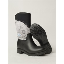 Sea & Blue Shoes Ayıcık Baskılı Su Geçirmeyen Kız Çocuk Yağmur Çizmesi