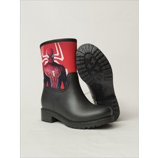 Sea & Blue Shoes Spiderman Güç Pozu Baskılı Su Geçirmeyen Erkek Çocuk Yağmur Çizmesi